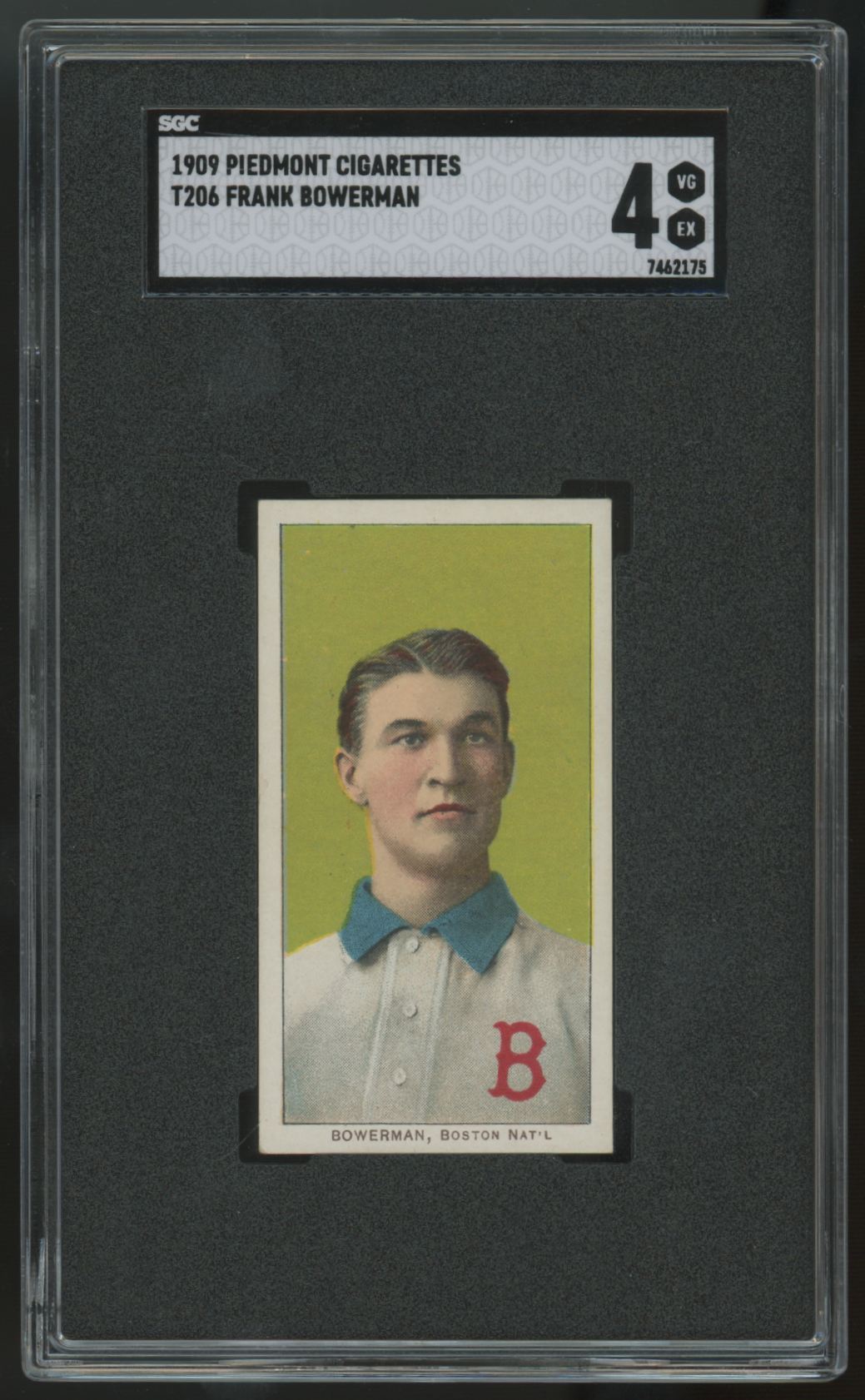 1909 Piedmont Back T206 Frank Bowerman #150 SGC 4 *Undergraded*