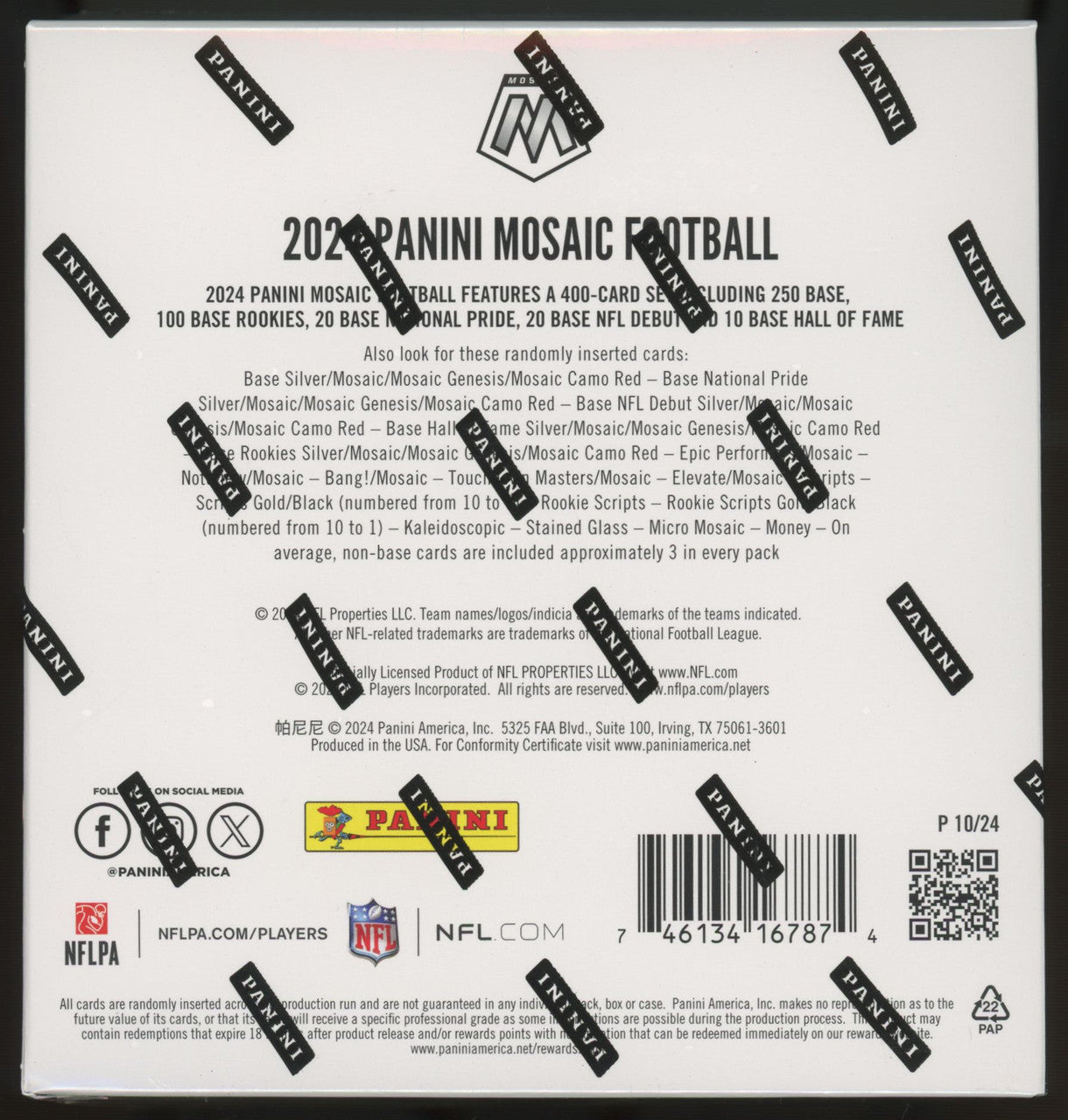 2024 Panini Mosaic Football Hobby Mega Box