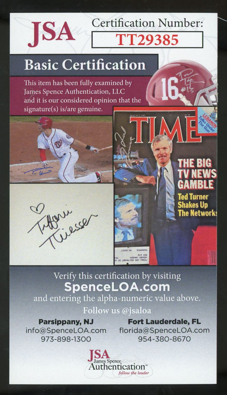 Robin Yount Signed Autographed Index Card JSA
