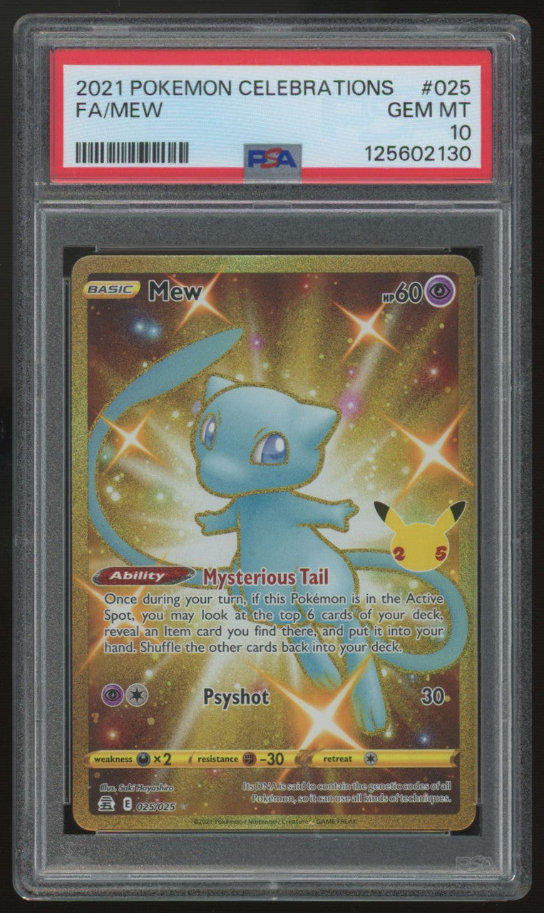 2021 Pokemon Mew Celebrations Full Art #025 PSA 10