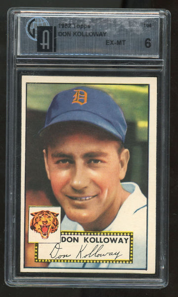 1952 Topps Don Kolloway #104 GAI 6
