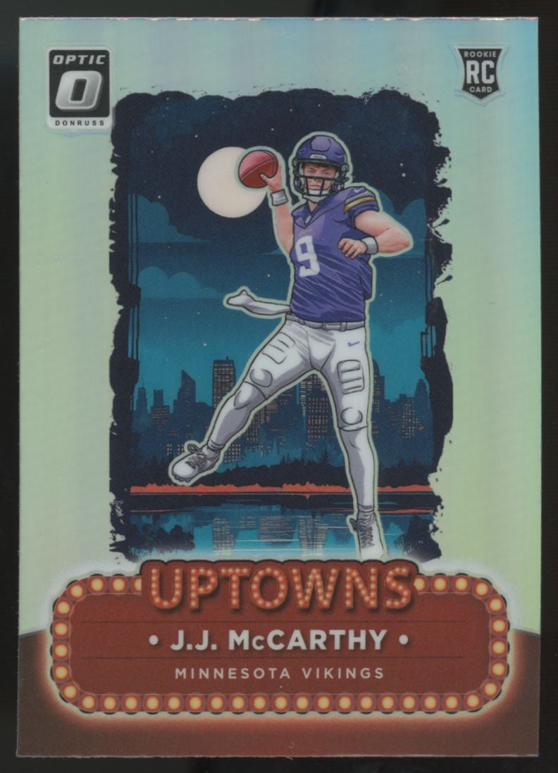 2024 Panini Donruss Optic J.J. McCarthy RC Uptowns SSP #10