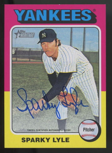 2024 Topps Heritage High Number Sparky Lyle Real One Auto #ROA-SL