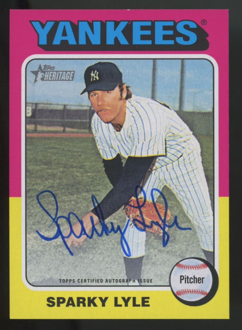 2024 Topps Heritage High Number Sparky Lyle Real One Auto #ROA-SL