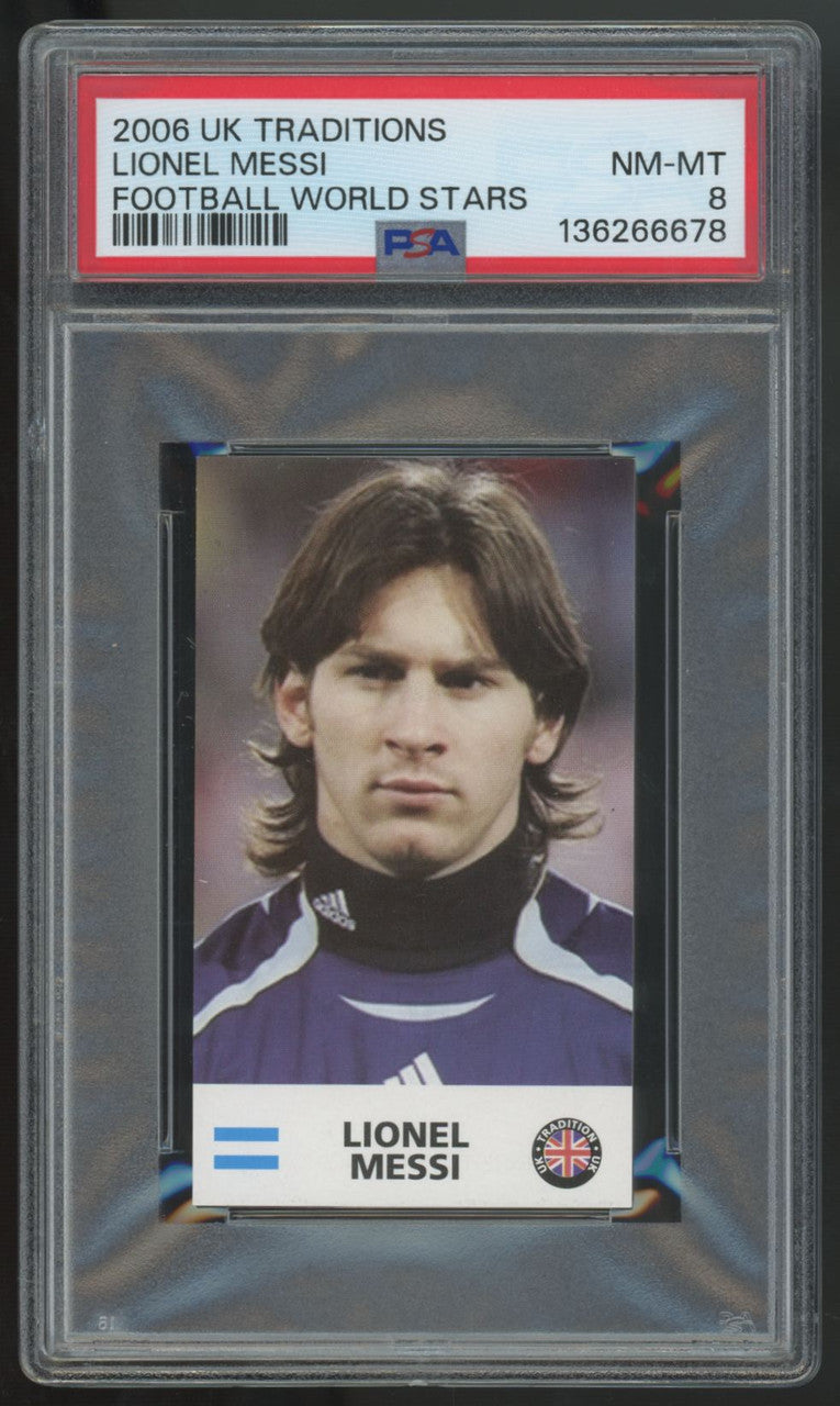 2006 UK Traditions Lionel Messi World Stars PSA 8 *678