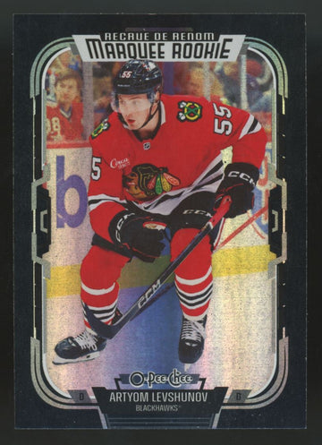2025-26 O-Pee-Chee Artyom Levshunov RC Marquee Rookie Black Rainbow /100 #541