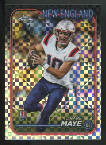 2024 Topps Chrome Drake Maye RC X-Fractor #203