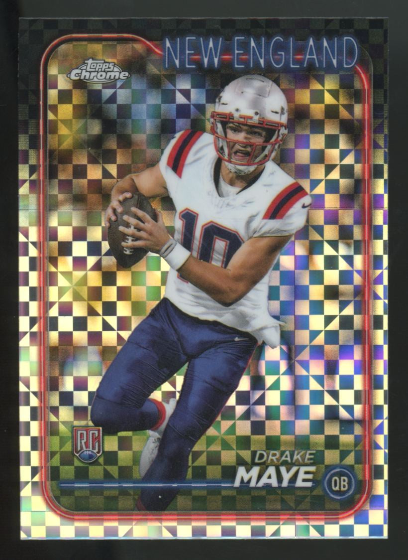 2024 Topps Chrome Drake Maye RC X-Fractor #203