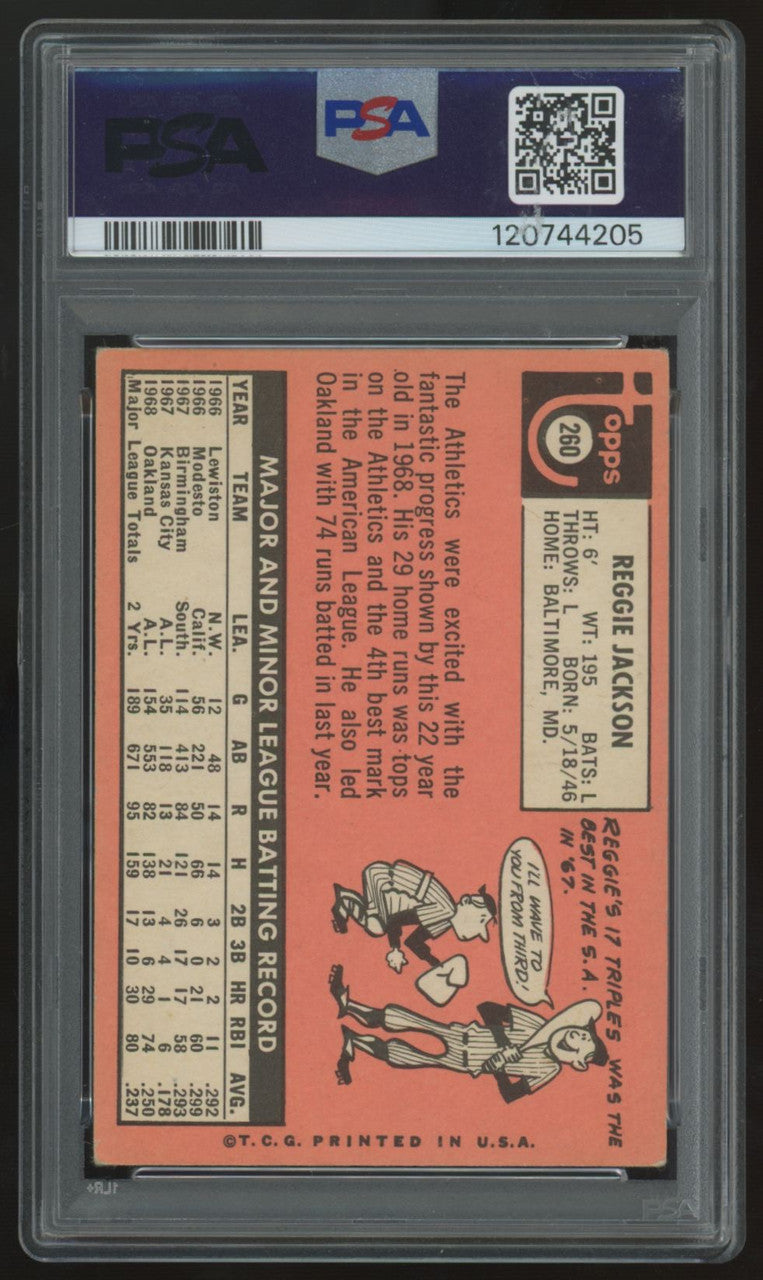 1969 Topps Reggie Jackson RC #260 PSA 3