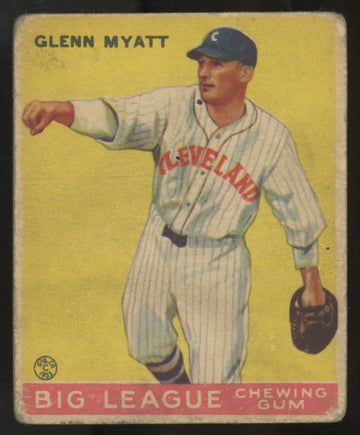 1933 Goudey Glenn Myatt #10 Poor
