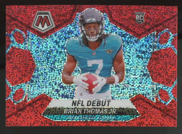 2024 Panini Mosaic Brian Thomas Jr. RC Debut Red Sparkle Prizm #282