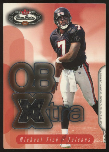 2002 Fleer Box Score Michael Vick QB Xtra Patch