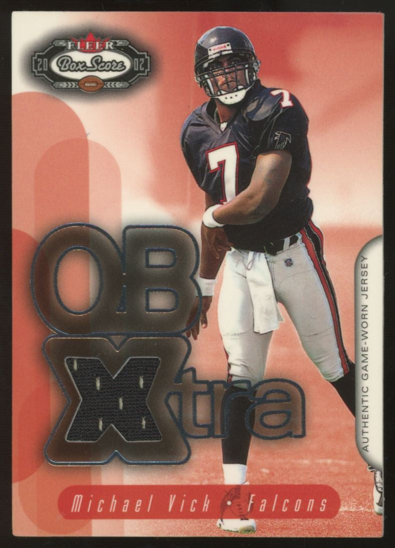 2002 Fleer Box Score Michael Vick QB Xtra Patch