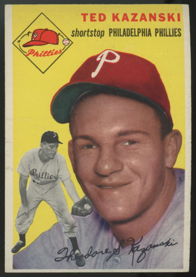 1954 Topps Ted Kazanski #78 NM