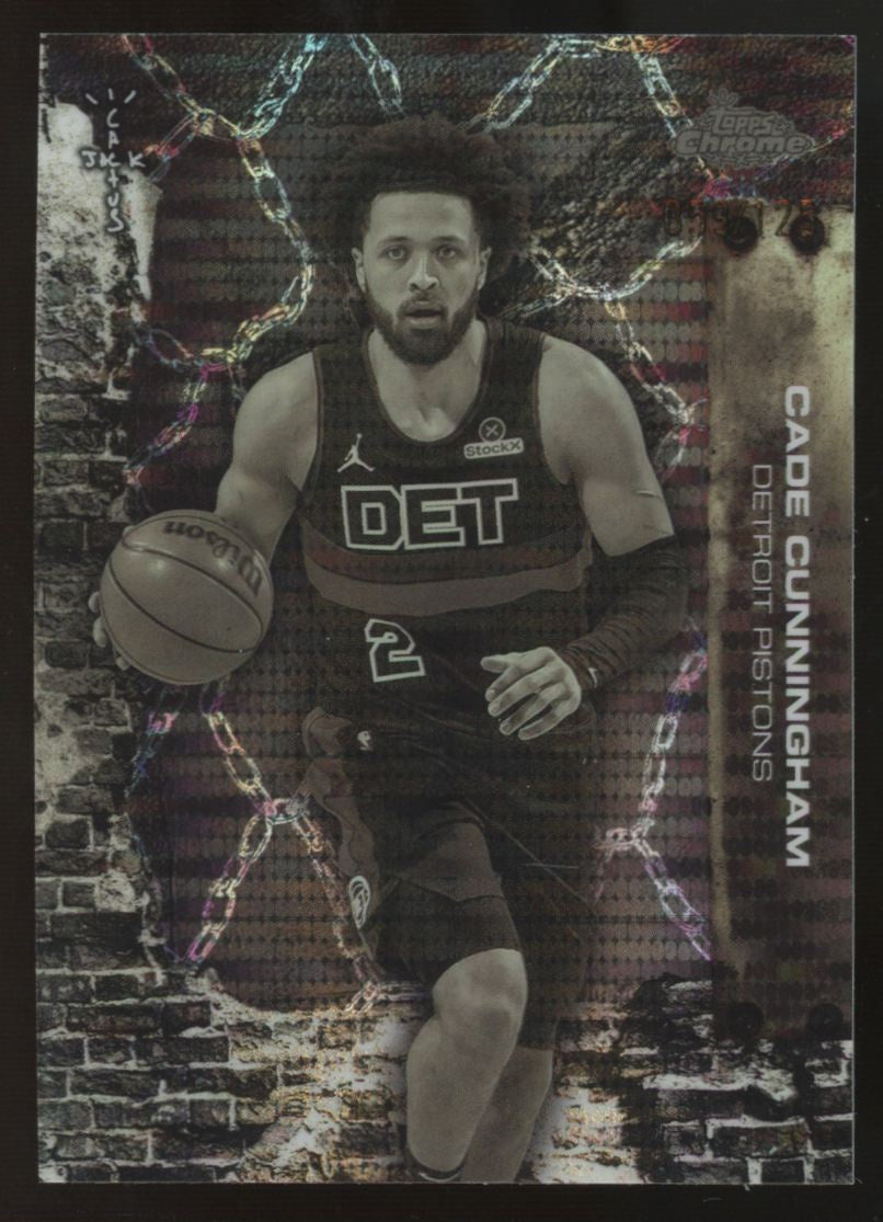 2025-26 Topps Chrome Cactus Jack Cade Cunningham Sonar /125 #13