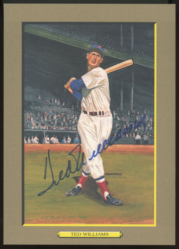 1987 Perez-Steele Ted Williams Turkey Red #13 Signed Auto JSA