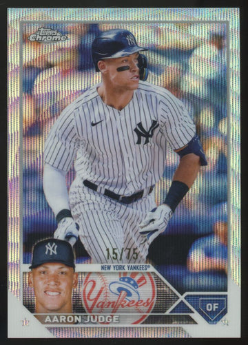 2023 Topps Chrome Aaron Judge Wave /75 #62