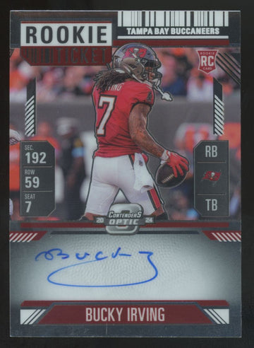 2024 Panini Contenders Optic Bucky Irving RC Rookie Ticket Auto #122