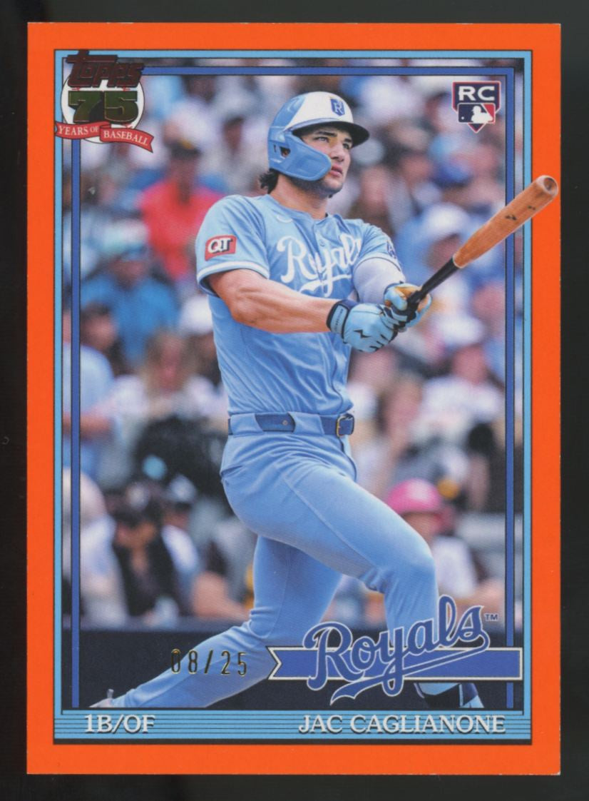 2026 Topps Series One Jac Caglianone RC Orange '91 Design /25 #T91-42
