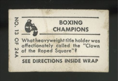 1948 Topps Magic Max Baer Boxing Champions #13 Poor