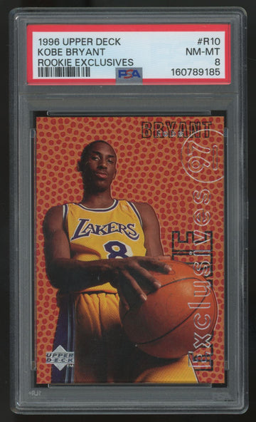 1996-97 Upper Deck Kobe Bryant RC Rookie Exclusives #R10 PSA 8