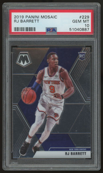2019/20 Mosaic RJ Barrett RC #229 PSA 10