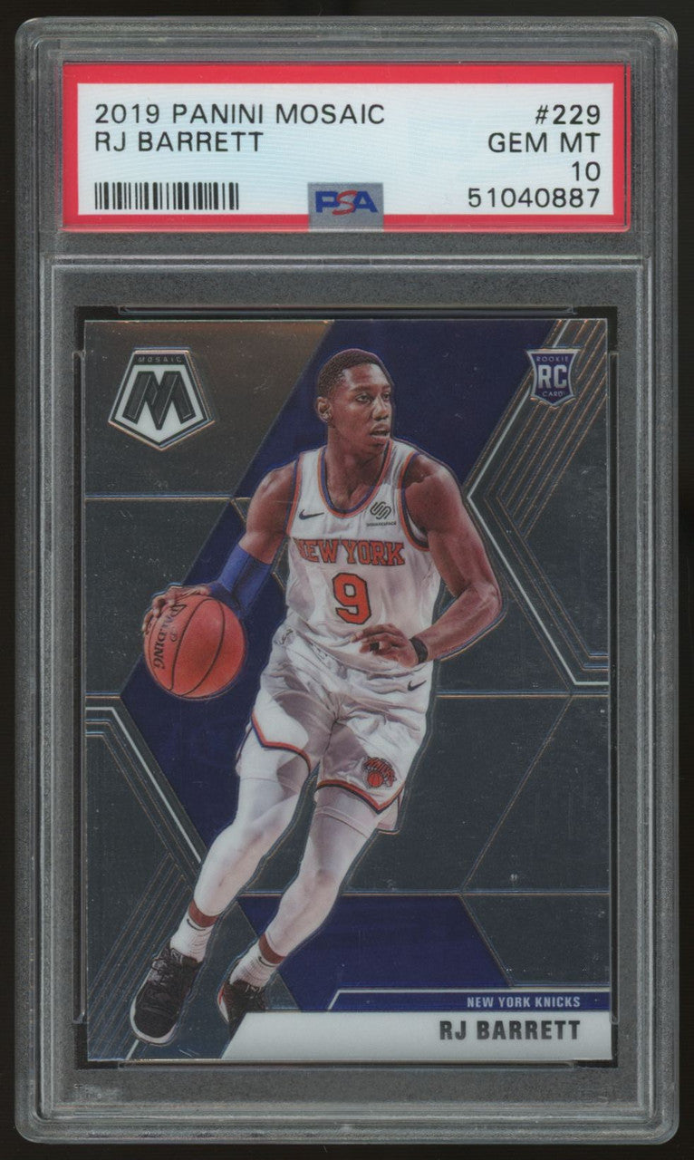 2019/20 Mosaic RJ Barrett RC #229 PSA 10