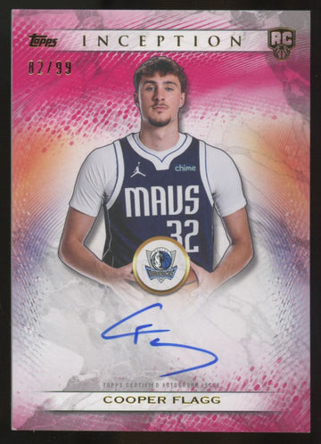 2025-26 Topps Inception Cooper Flagg RC Pink Auto /99 #RA-CF