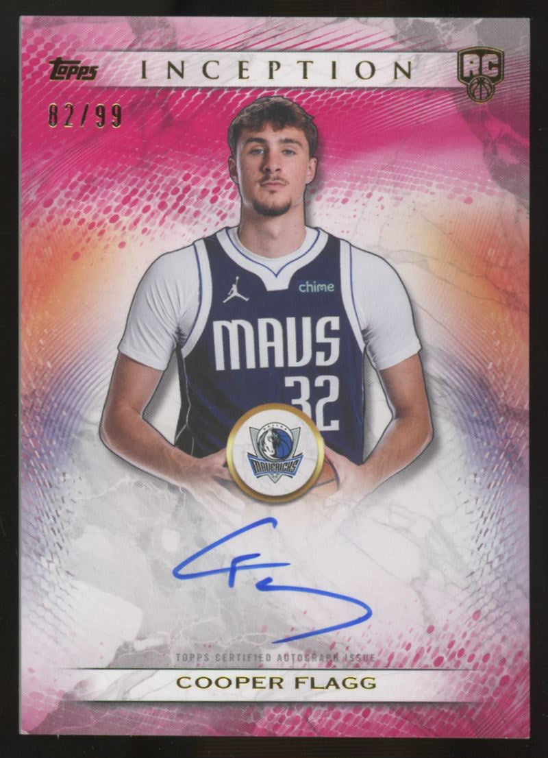 2025-26 Topps Inception Cooper Flagg RC Pink Auto /99 #RA-CF