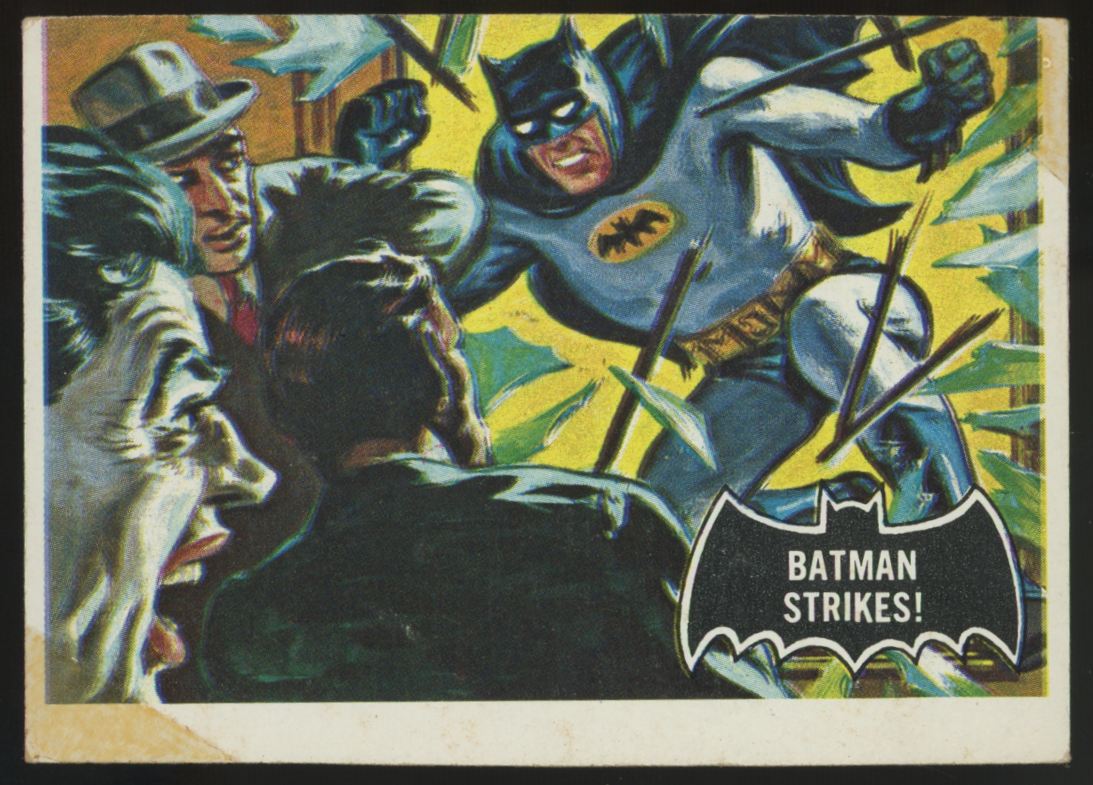 1966 Topps Batman Lot Of 4 Low Grade