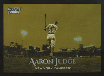 2019 Topps Stadium Club Aaron Judge Chrome Gold Minted SSP #SCC-9