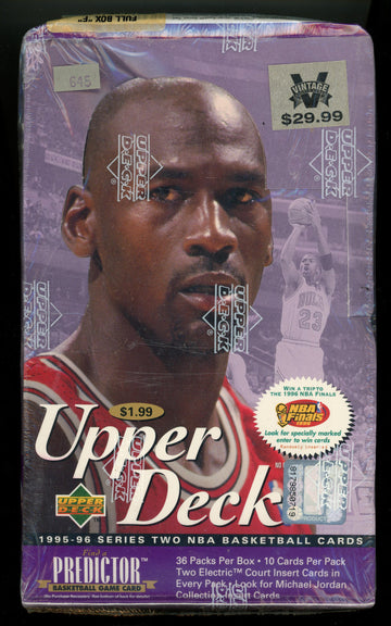1995/96 Upper Deck Series 2 Retail Basketball Box Factory Sealed 36 Packs