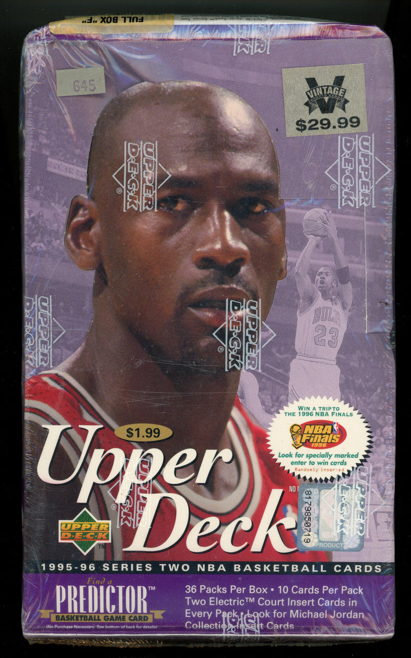1995/96 Upper Deck Series 2 Retail Basketball Box Factory Sealed 36 Packs