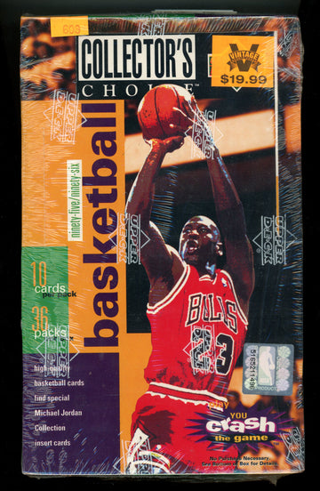 1995/96 Collector's Choice Basketball Box Factory Sealed 36 Packs