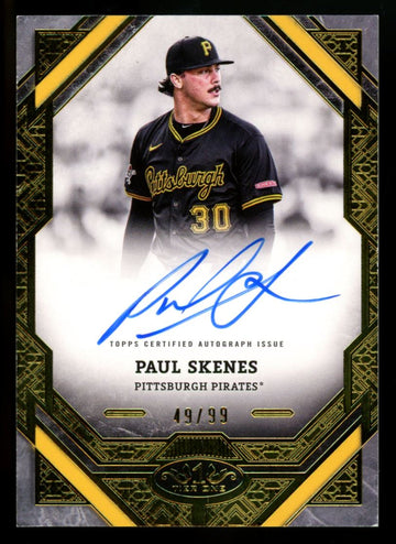 2025 Topps Tier One Paul Skenes Auto /99 #T1A-PS