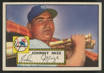 1952 Topps Johnny Mize Red Back #129 EX+ Centered