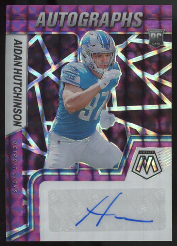 2022 Mosaic Aidan Hutchinson RC Auto Purple /49 #RAM-AH