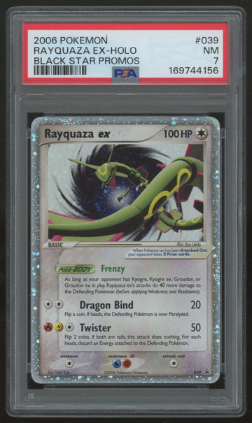 2006 Pokemon Rayquaza ex Black Star Promo Holo #39 PSA 7