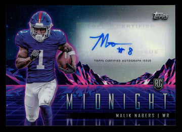 2024 Topps Midnight Malik Nabers RC Horizon Auto Refractor #RHS-MN
