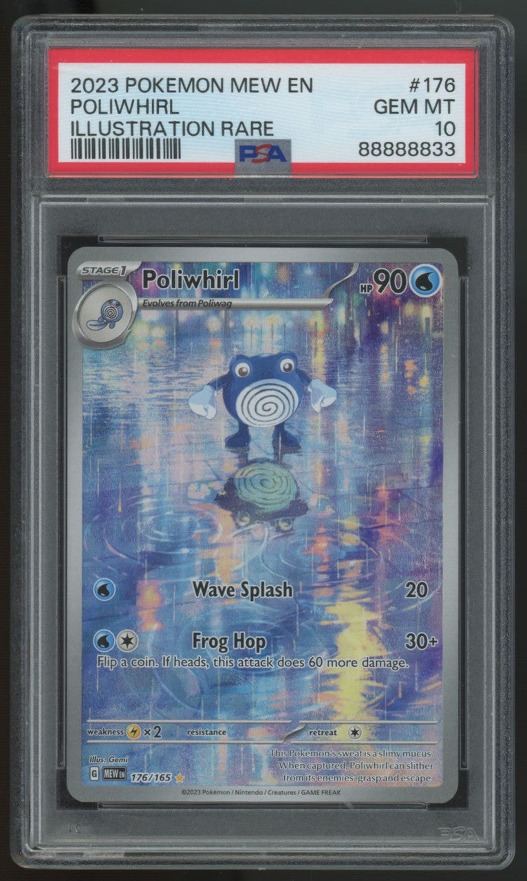 2023 Pokemon Poliwhirl 151 Illustration Rare #176 PSA 10