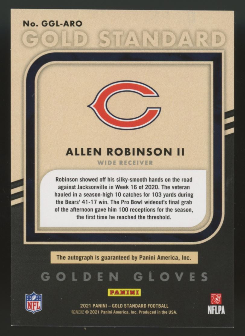 2021 Gold Standard Allen Robinson Golden Gloves Auto /75 #GGL-ARO