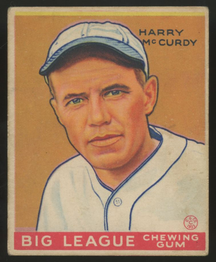 1933 Goudey Harry McCurdy #170 VG "A"
