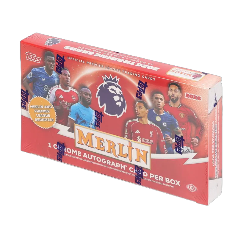 2025-26 Topps Merlin Premier League Soccer Hobby Box