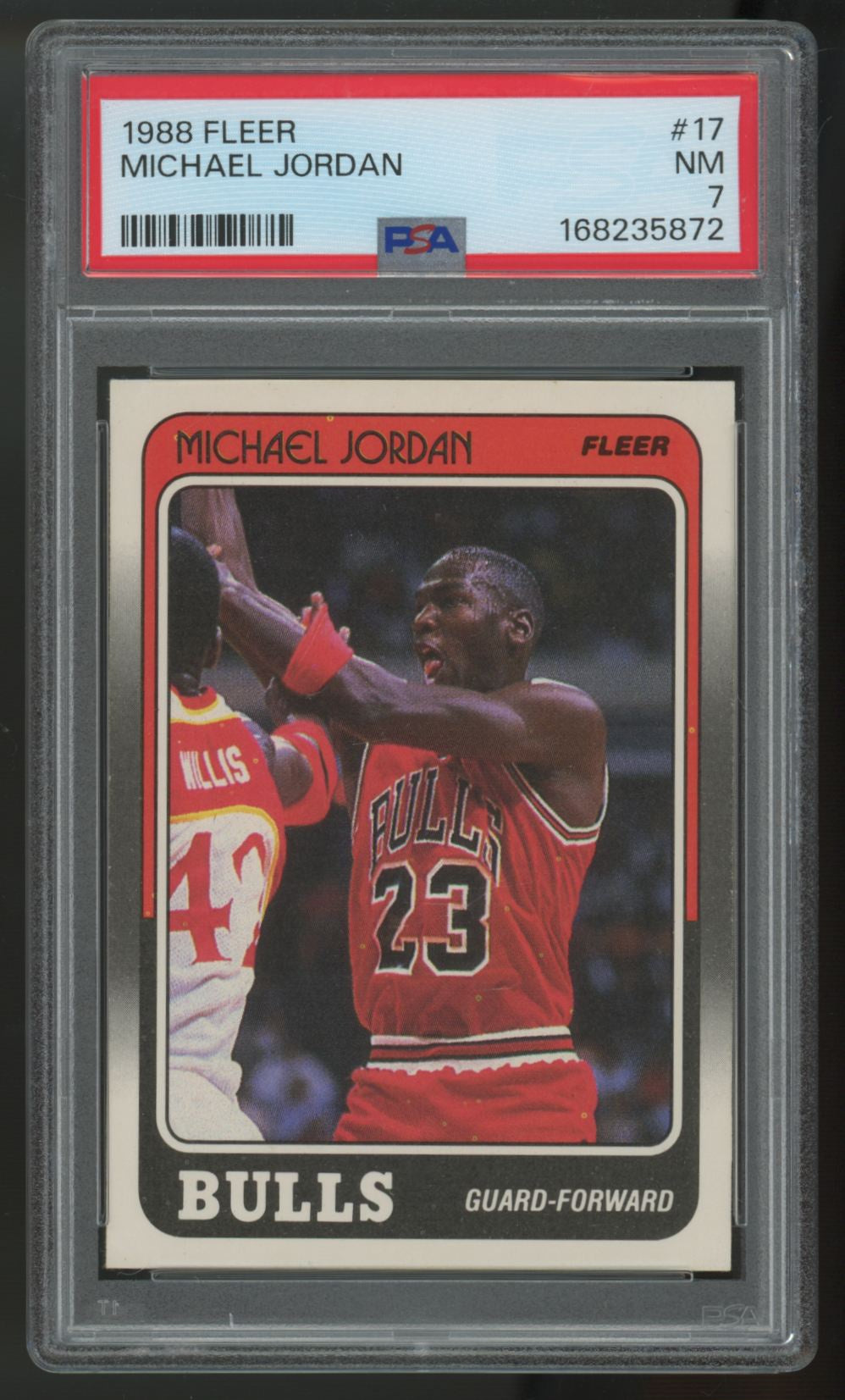 1988-89 Fleer Michael Jordan #17 PSA 7