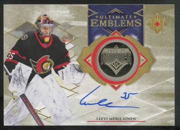 2023-24 Ultimate Collection Leevi Merilainen RC Emblems Auto /99 #UE-LM
