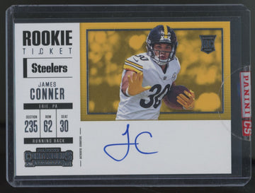 2017 Panini Contenders James Conner RC Rookie Ticket Auto #360