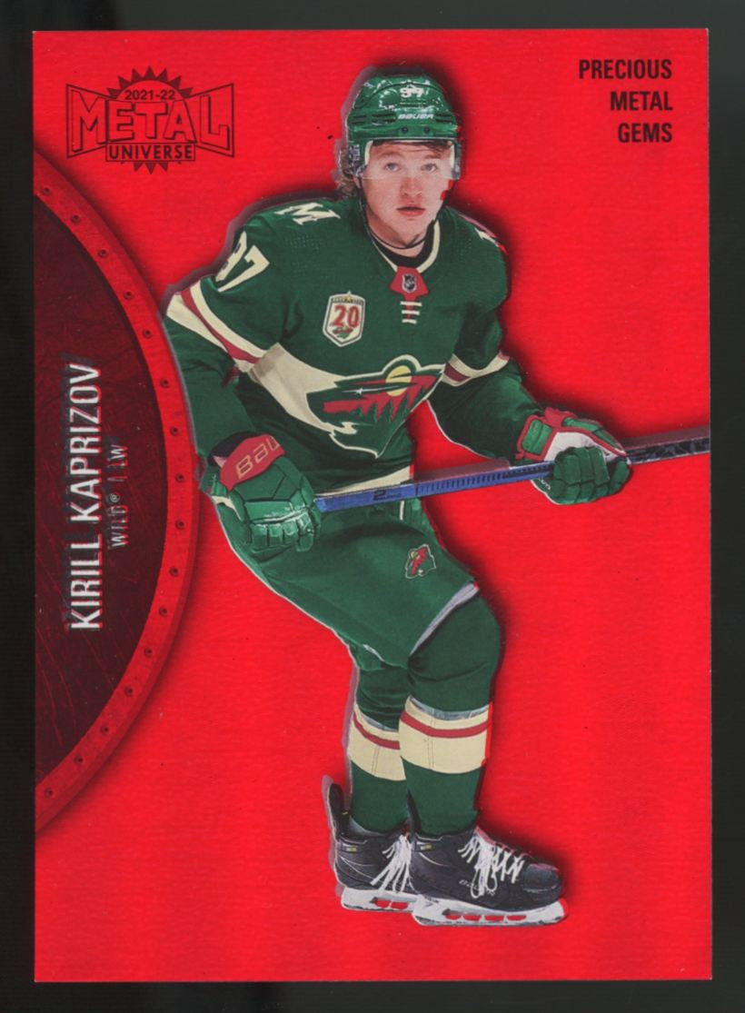 2021-22 Skybox Metal Kirill Kaprizov Red Precious Metal Gems /100 #27