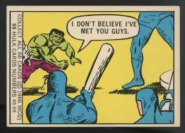 1966 Marvel Super Hero Hulk I Don't Believe I've Met You Guys #55 EX