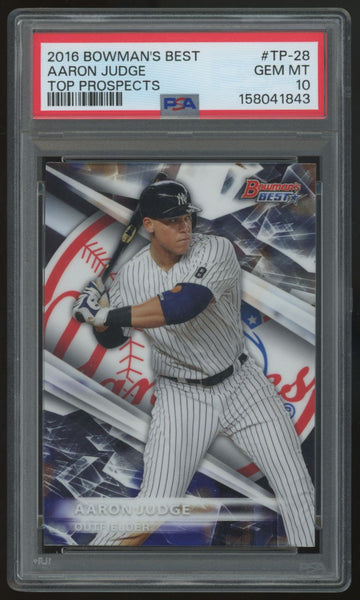 2016 Bowman's Best Aaron Judge Top Prospects #TP-28 PSA 10