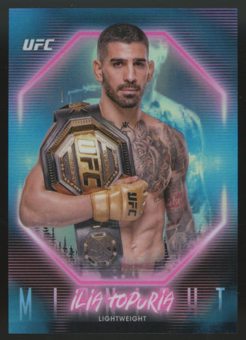 2025 Topps Midnight UFC Ilia Topuria Refractor #11
